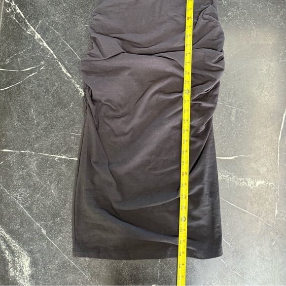 Allison Joy SMALL Black Tee Shirt Dress With Mesh Cut Out  Fitted And Stretchy - Picture 6 of 10